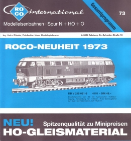 ROCO | 1973 | N, H0e, H0, 0 | 12 Seiten | (c) ROCO